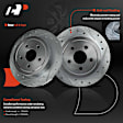 APBRPS651 6 Pcs Rear Drilled Brake Rotor & Ceramic Brake Pads