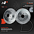 APBRPS667 Rear Drilled Rotors & Ceramic Brake Pads