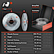 APBRPS671 Front & Rear Drilled Rotors & Ceramic Brake Pads