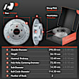 APBRPS671 Front & Rear Drilled Rotors & Ceramic Brake Pads