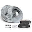 APBRPS673 Rear Drilled Rotors & Ceramic Brake Pads