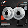 APBRPS673 Rear Drilled Rotors & Ceramic Brake Pads