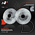 APBRPS676 6 Pcs Front Drilled Brake Rotors & Ceramic Pads