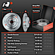 APBRPS677 Rear Drilled Rotors & Ceramic Brake Pads