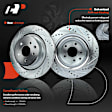 APBRPS677 Rear Drilled Rotors & Ceramic Brake Pads