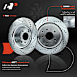 APBRPS677 Rear Drilled Rotors & Ceramic Brake Pads