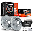 APBRPS680 Rear Drilled Rotors & Ceramic Brake Pads