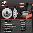 APBRPS680 Rear Drilled Rotors & Ceramic Brake Pads