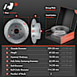APBRPS681 Rear Drilled Rotors & Ceramic Brake Pads