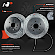 APBRPS681 Rear Drilled Rotors & Ceramic Brake Pads