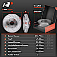 APBRPS682 Front & Rear Drilled Rotors & Ceramic Brake Pads