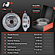 APBRPS699 Front & Rear Drilled Rotors & Ceramic Brake Pads