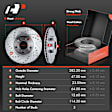 APBRPS701 Front & Rear Drilled Rotors & Ceramic Brake Pads