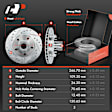 APBRPS809PG Front Drilled Rotors & Ceramic Brake Pads