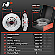 APBRPS905 8 Pcs Front Drilled Brake Rotors & Pads + Brake Calipers