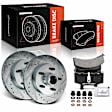 APBRPS940 6 Pcs Front Drilled Brake Rotors & Ceramic Brake Pads