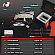 APBRPS940 6 Pcs Front Drilled Brake Rotors & Ceramic Brake Pads