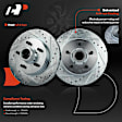 APBRPS940 6 Pcs Front Drilled Brake Rotors & Ceramic Brake Pads
