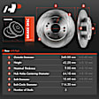 APBRR041 Rear Disc Brake Rotors