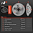 APBRR454 Rear Disc Brake Rotors
