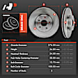 APBRR487 Front Disc Brake Rotors