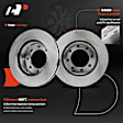 APBRR496 2 Pcs Front Disc Brake Rotors