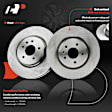 APBRR523 2 Pcs Front Disc Brake Rotors