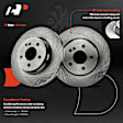 APBRR584 2 Pcs Rear Disc Brake Rotors