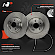 APBRR592 2 Pcs Front Disc Brake Rotors