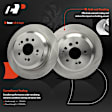 APBRR624 2 Pcs Rear Disc Brake Rotors