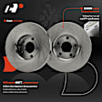APBRR657 2 Pcs Front Disc Brake Rotors