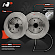 APBRR670 2 Pcs Rear Disc Brake Rotors