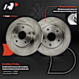 APBRR674 2 Pcs Front Disc Brake Rotors