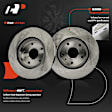 APBRR674 2 Pcs Front Disc Brake Rotors