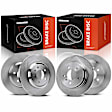 APBRR771 4 Pcs Front & Rear Disc Brake Rotors