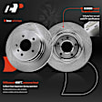 APBRR771 4 Pcs Front & Rear Disc Brake Rotors