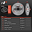 APBRR771 4 Pcs Front & Rear Disc Brake Rotors