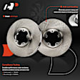 APBRR809 2 Pcs Front Disc Brake Rotors