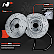 APBRS003 Front Drilled Brake Rotors