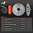 APBRS003 Front Drilled Brake Rotors