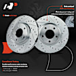 APBRS076 Front Drilled Brake Rotors