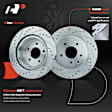 APBRS084 Front & Rear Drilled Brake Rotors