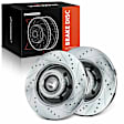 APBRS128 Front Drilled Disc Brake Rotors