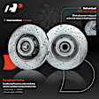 APBRS128 Front Drilled Disc Brake Rotors