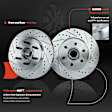 APBRS128 Front Drilled Disc Brake Rotors