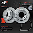 APBRS137 Rear Drilled Disc Brake Rotors