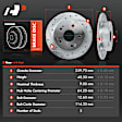 APBRS146 Rear Drilled Brake Rotors