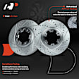 2002 Nissan Pathfinder SE 6 Cyl 3.5L - Front Brake Disc, Cross-Drilled, Vented, 3.5L 6Cyl