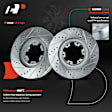 2002 Nissan Pathfinder SE 6 Cyl 3.5L - Front Brake Disc, Cross-Drilled, Vented, 3.5L 6Cyl