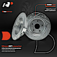 APBRS377 Rear Drilled Brake Rotors